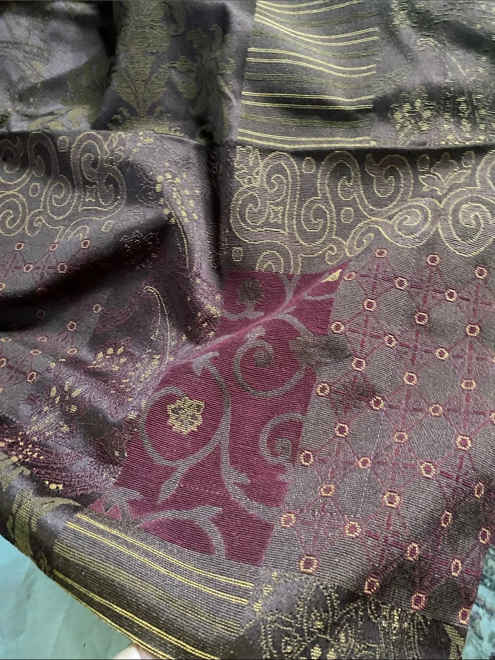 Two big pillowcase  Plum Patchwork-Style Decorative Bedding Throw